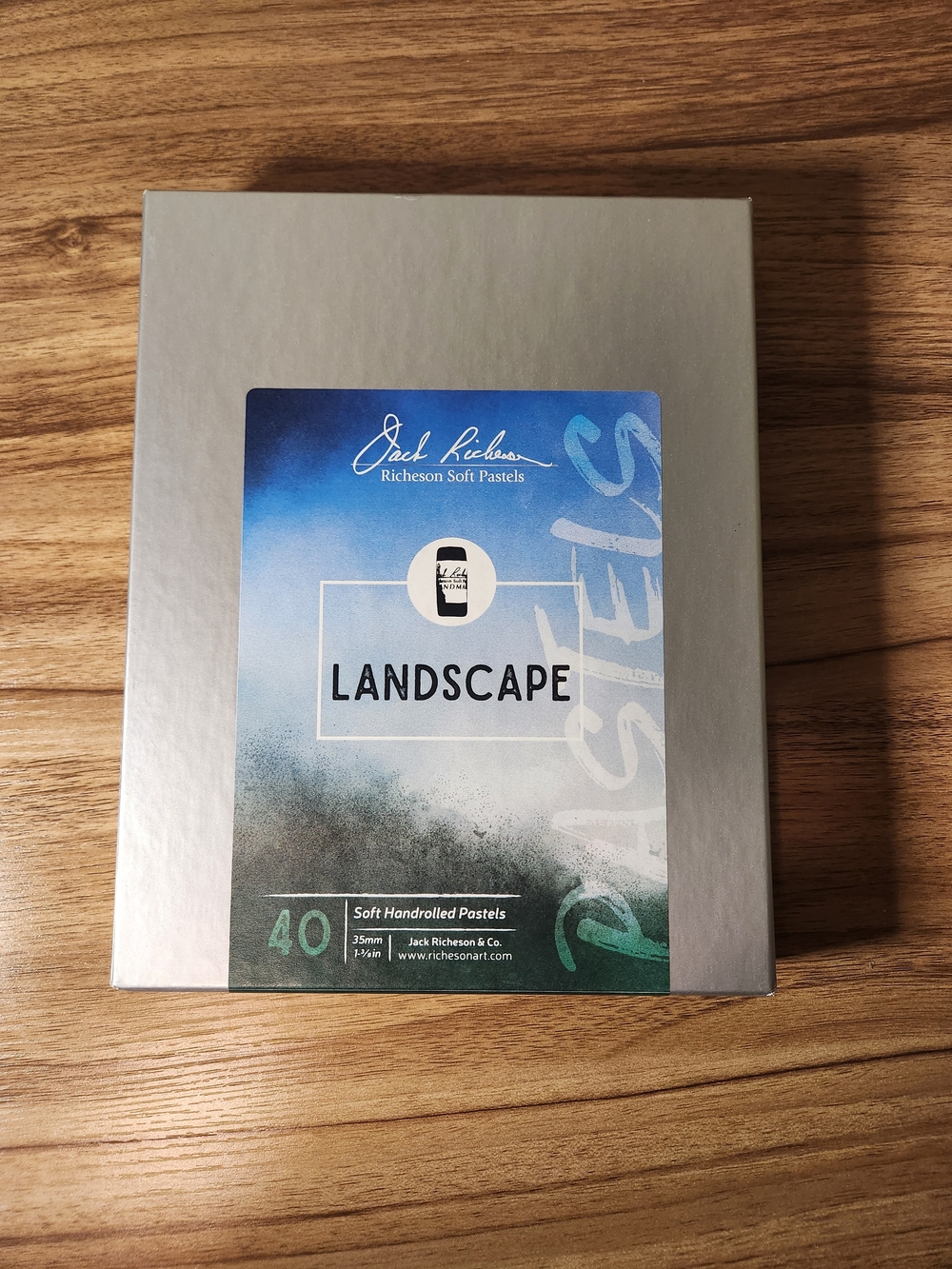 Jack Richeson Silver & Blue 'Landscape' Hand Rolled Soft Pastels 40 Set 422926